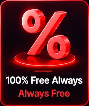 100% Free Always