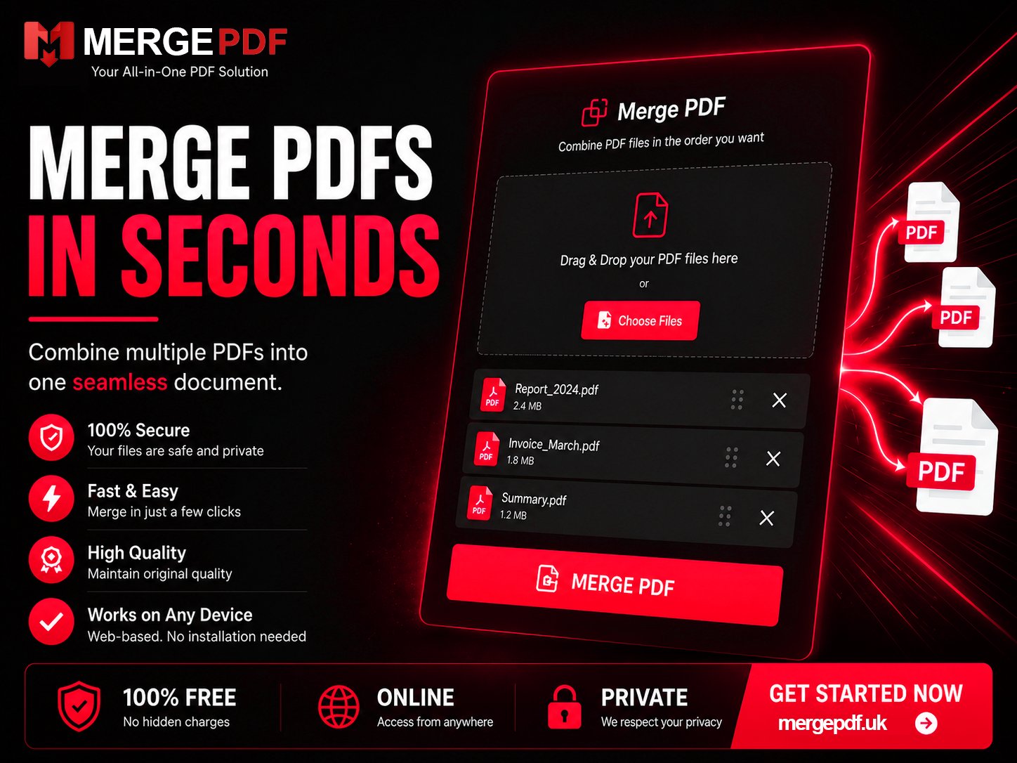 Merge PDF preview