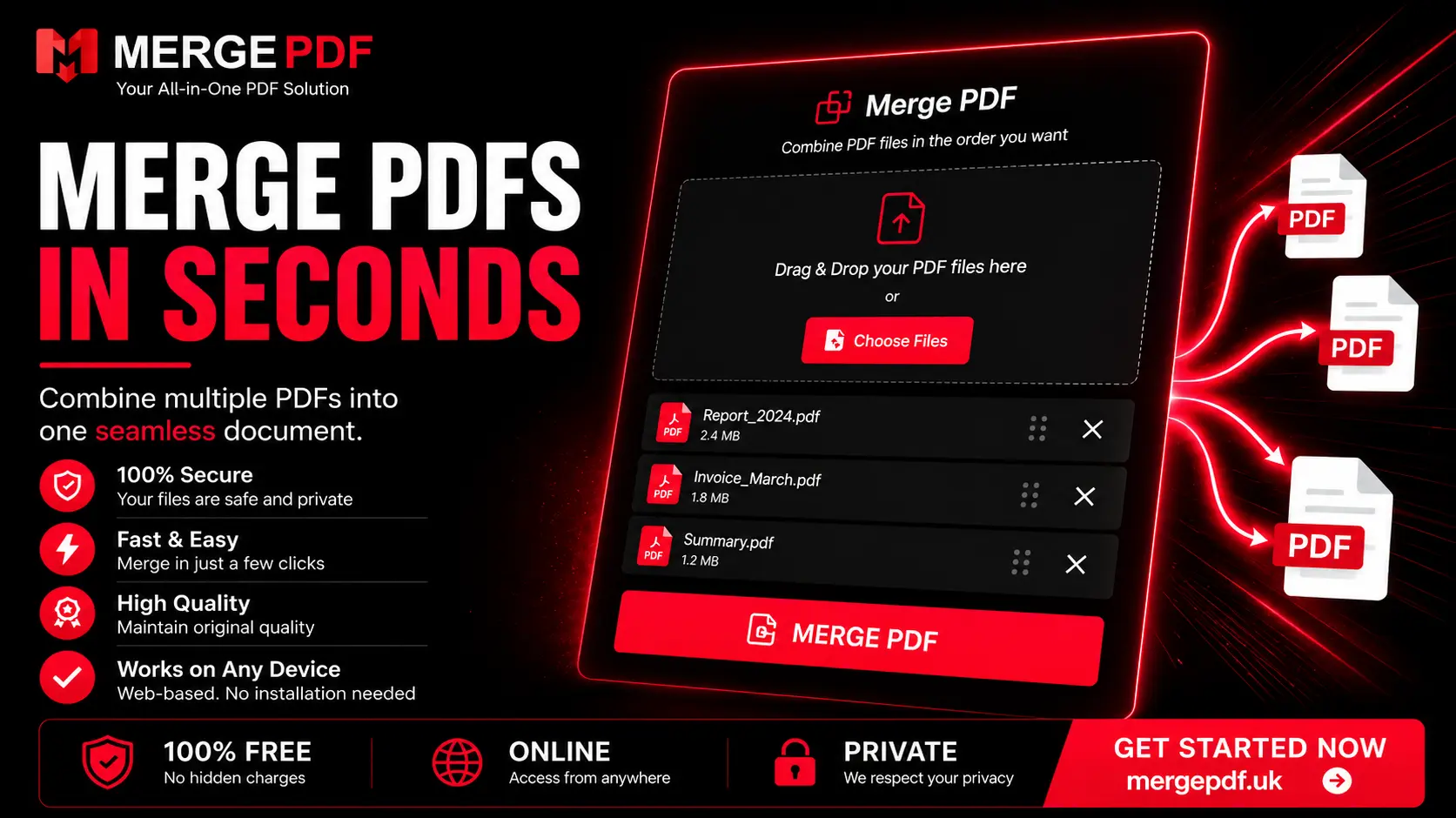Merge PDF preview